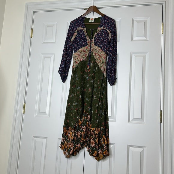 Farm Rio Mixed Liberty Floral Midi Dress SzSmall - Picture 4 of 8